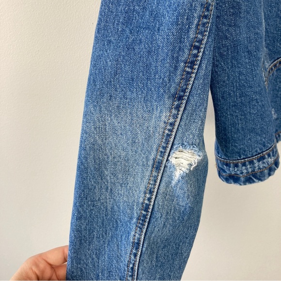 Blank NYC Crop Puff Sleeve Denim Jacket - Picture 9 of 12